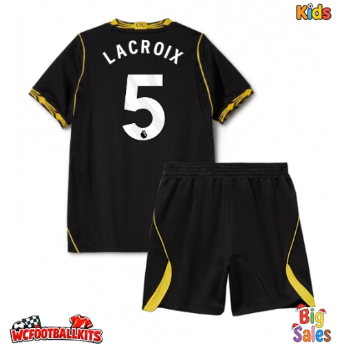 Chelsea Maxence Lacroix #5 Replica Away Stadium Kit for Kids 2026-27 Short Sleeve (+ pants)